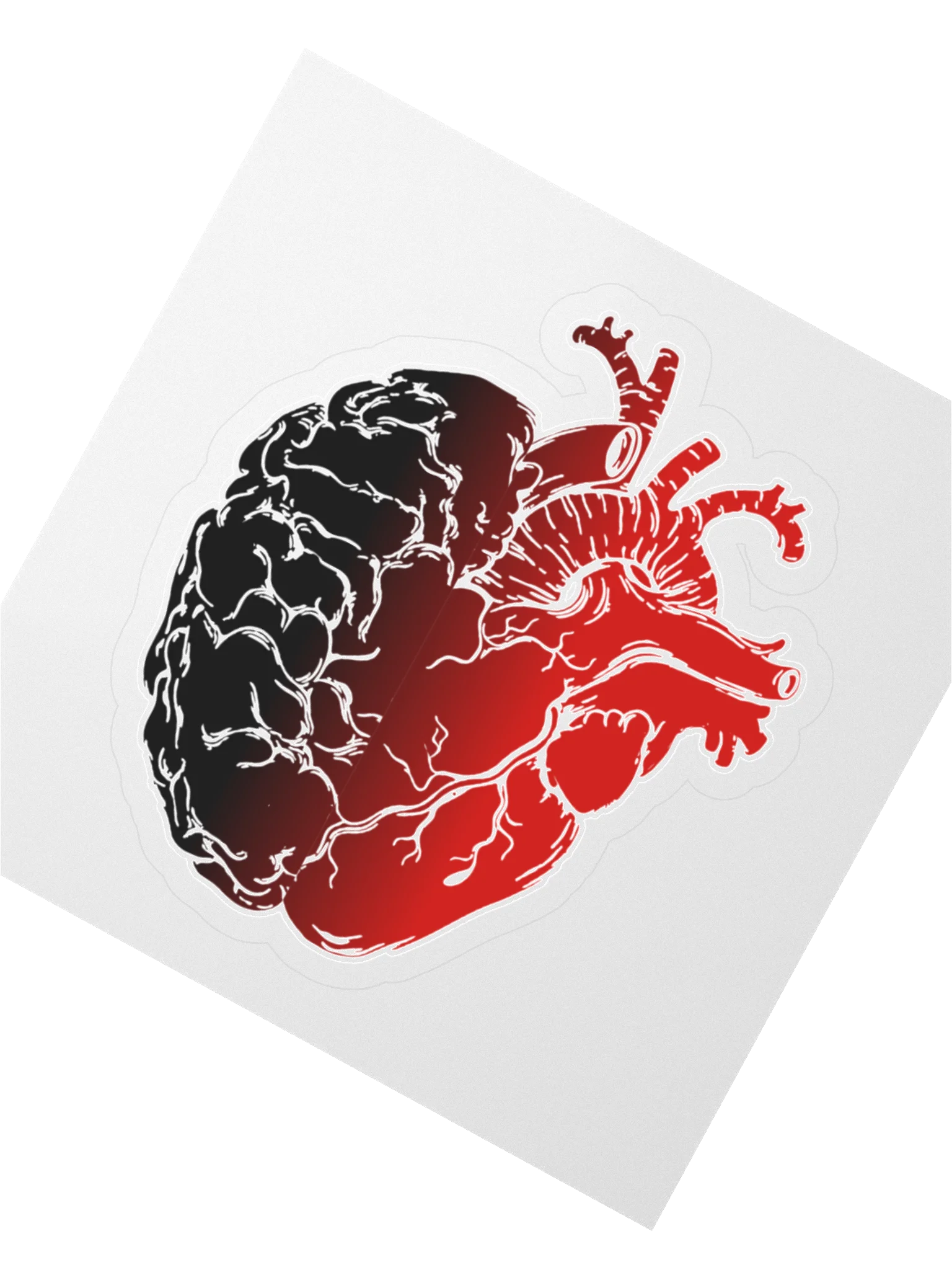 UNAFRAID Heart and Mind KISS Cut Sticker product image (1)