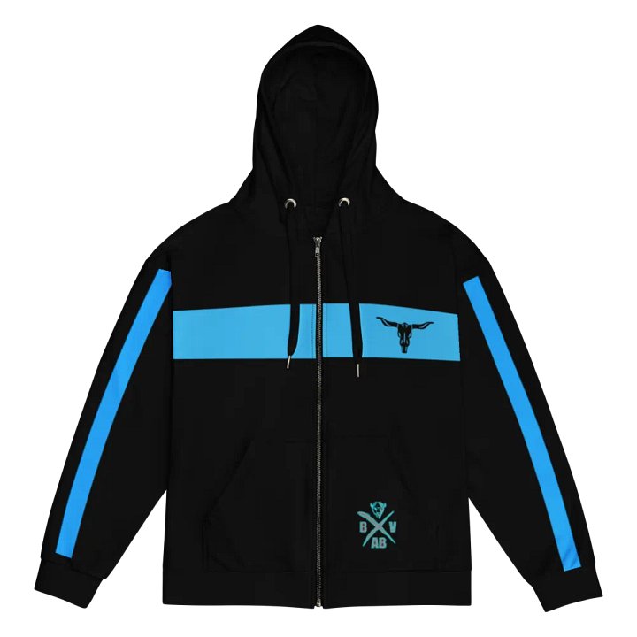 Old school blue hoodie product image (1)