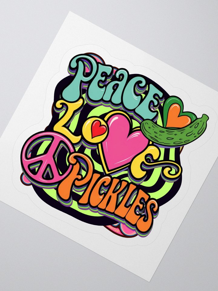 Peace, Love, and Pickles Sticker Set product image (4)