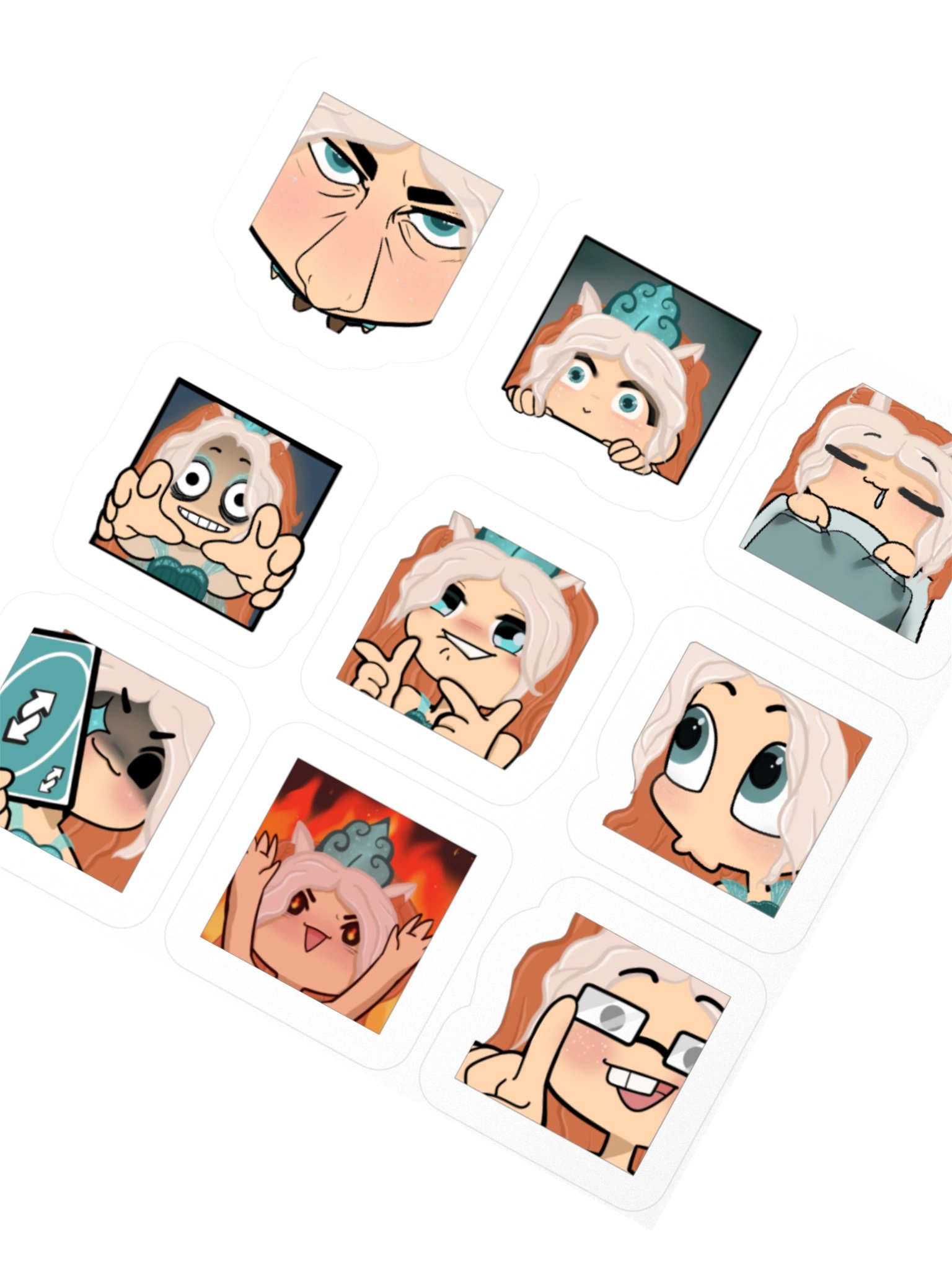 Zeda Emote Sticker Sheet product image (5)