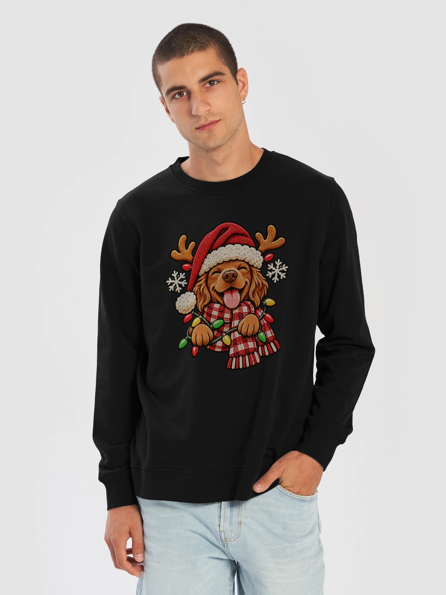 Festive Dog Christmas Sweatshirt product image (5)