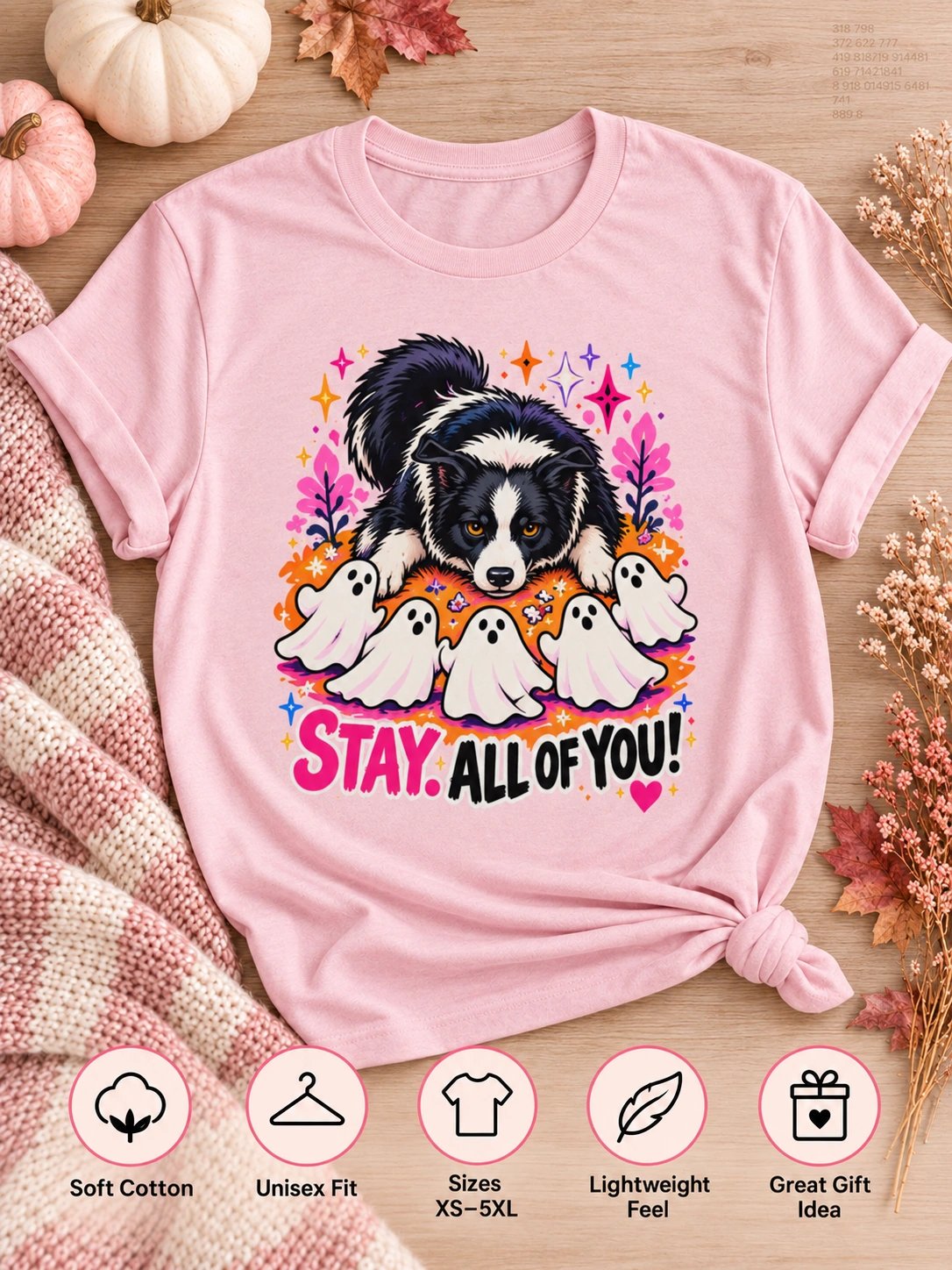 Border Collie Halloween T-Shirt – Stay. All of You! product image (3)