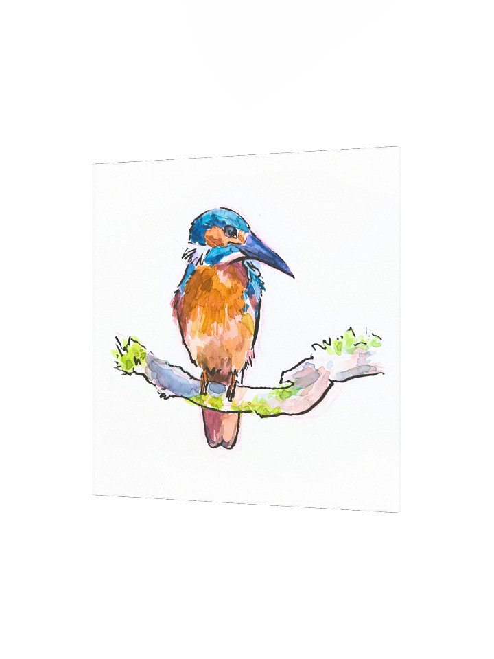 Watercolor Kingfisher - Art Print product image (2)