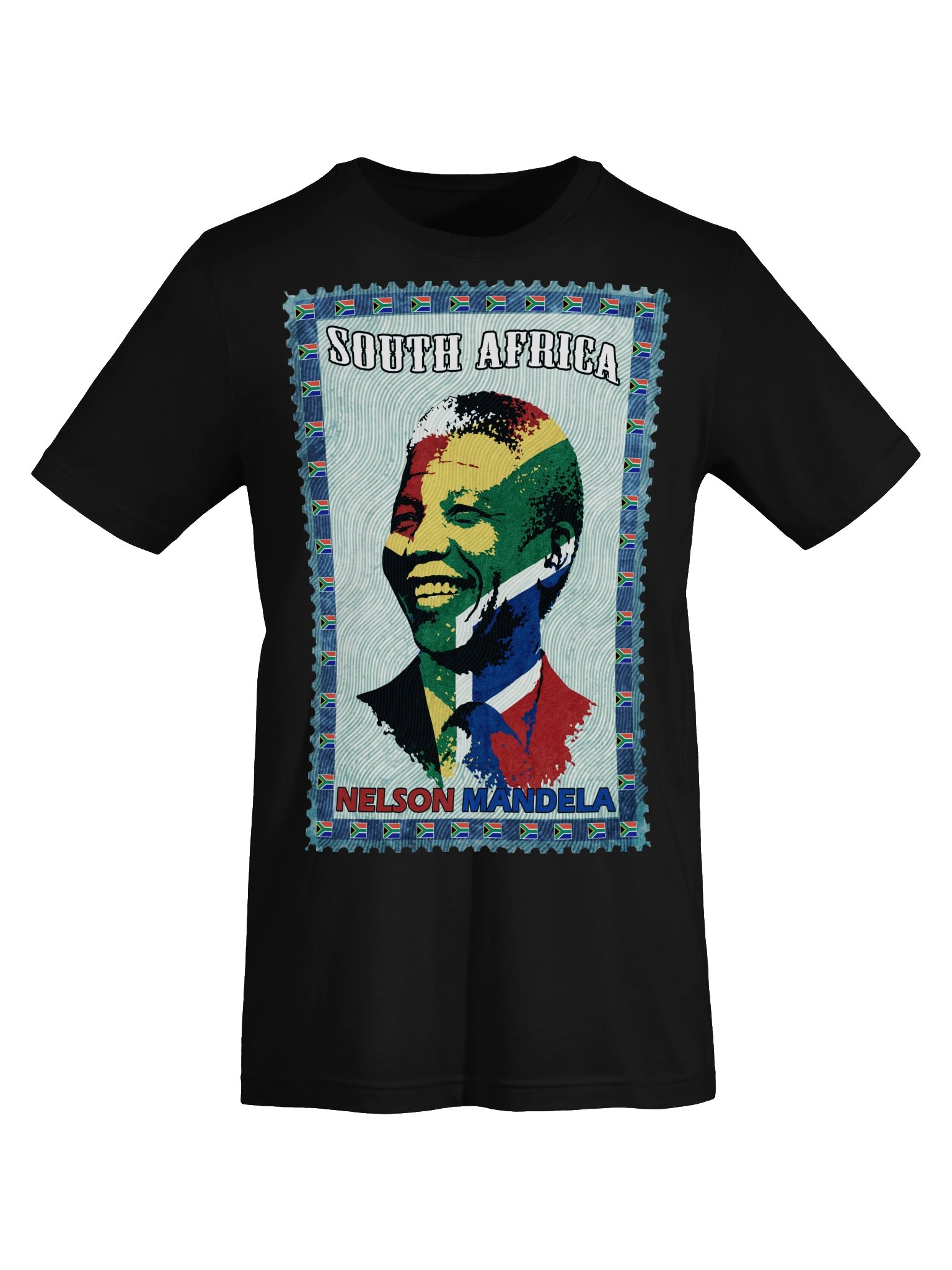 Nelson Mandela Vintage Postage Stamp T-Shirt — South Africa product image (4)