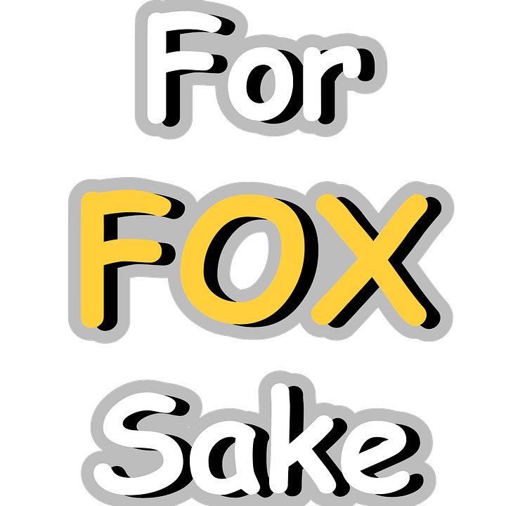 For Fox Sake Sticker product image (1)
