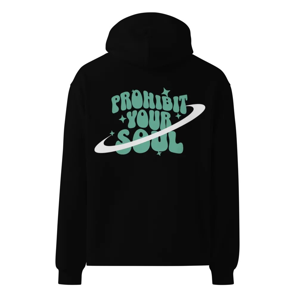 Gutta Mint Green Graphic Oversized Hoodie product image (3)
