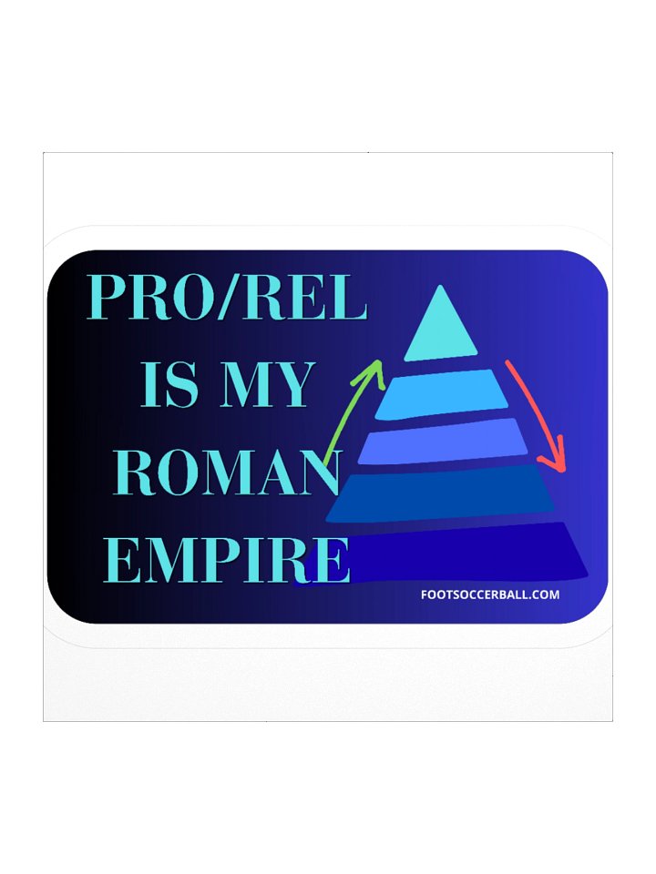 Pro/Rel is my Roman Empire - Blue Sticker product image (1)