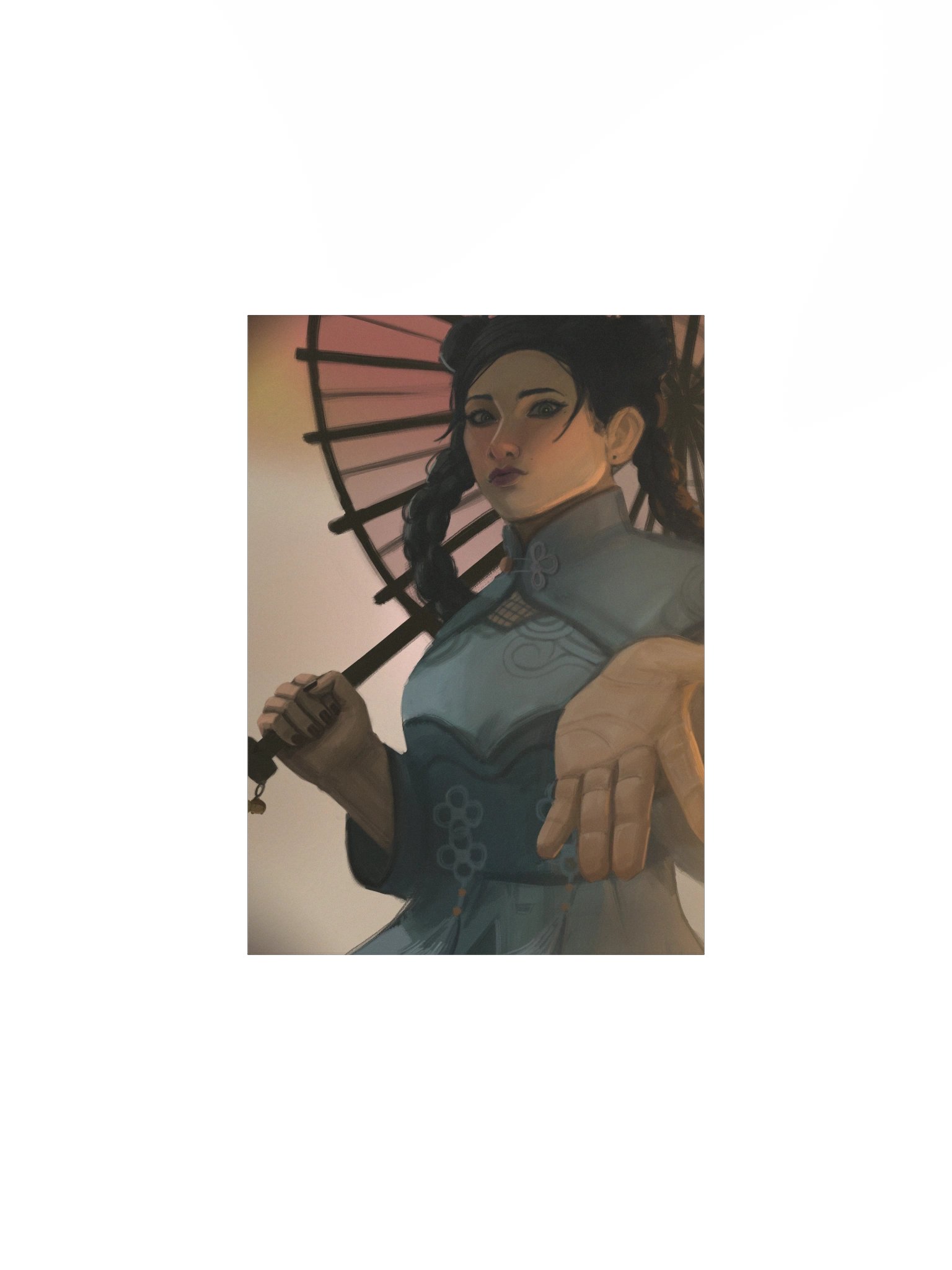 Girl with umbrella THE FINALS Matte art poster product image (2)