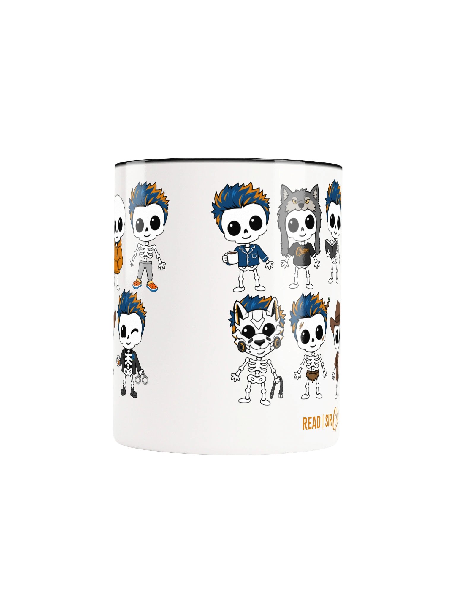 SkeleReads Halloween Color Handled Mug product image (5)