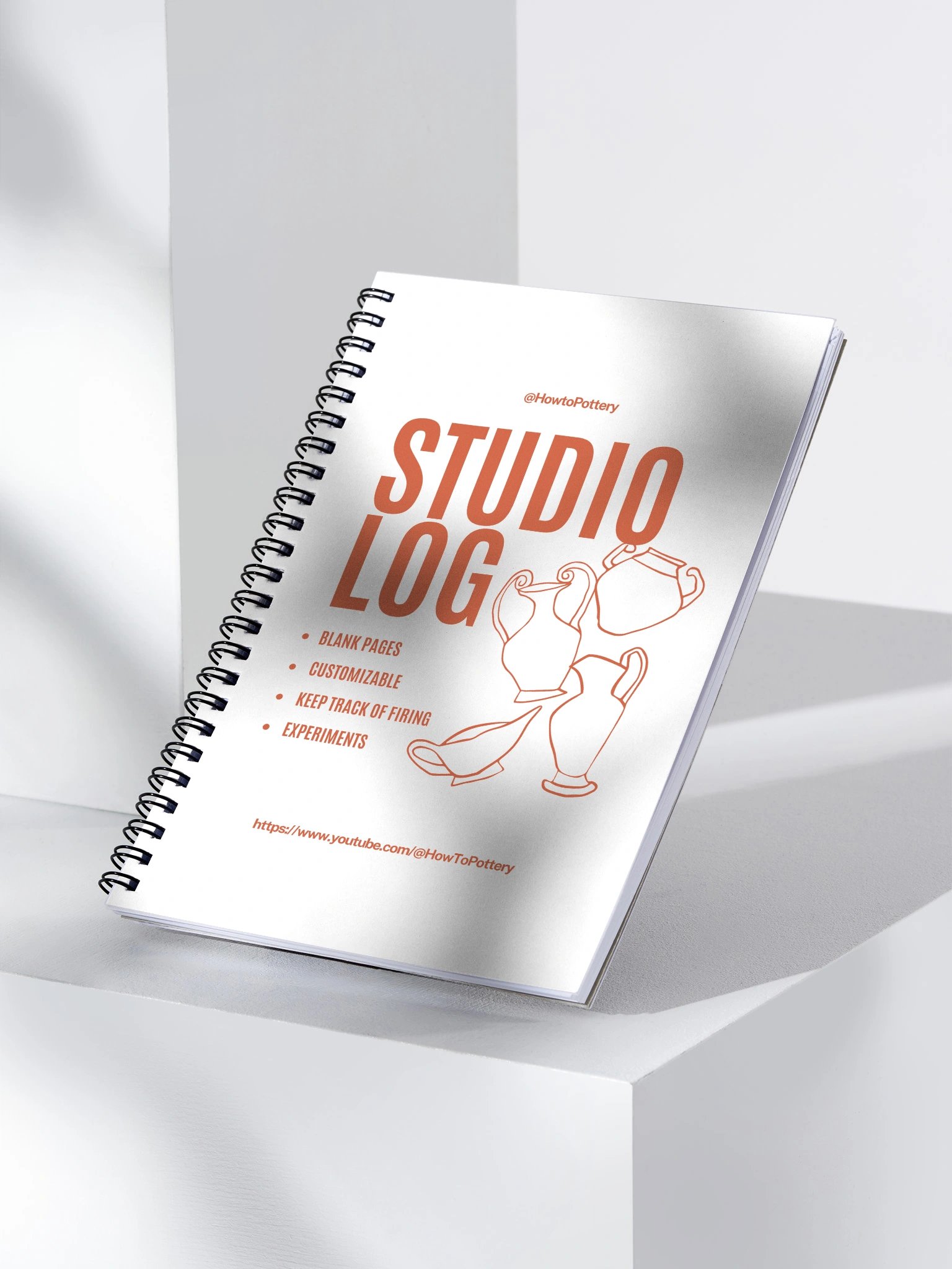 Pottery Studio Log Spiral Notebook product image (3)