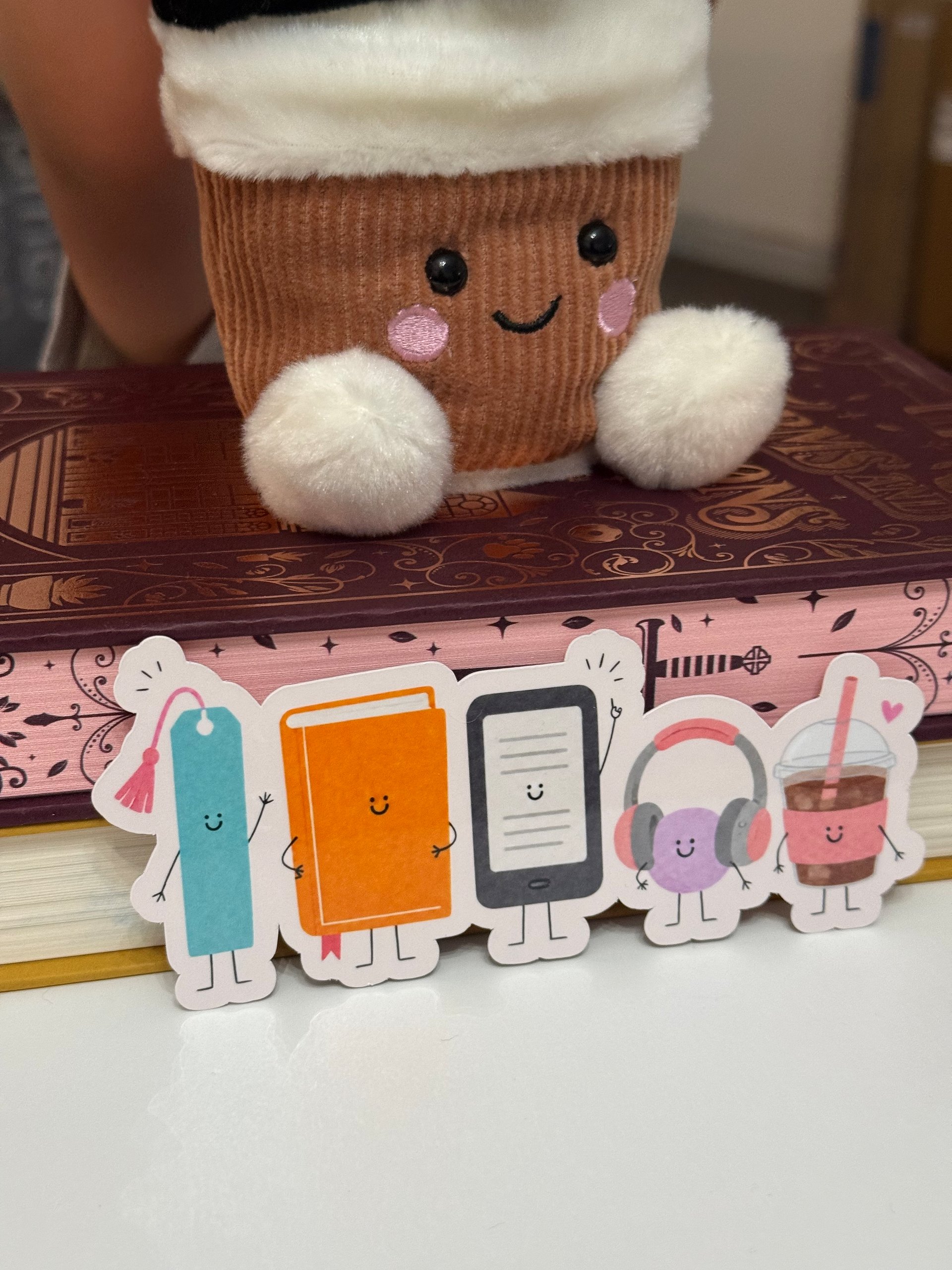 Bookish Buddies Bookmark -- Coffee Version product image (2)