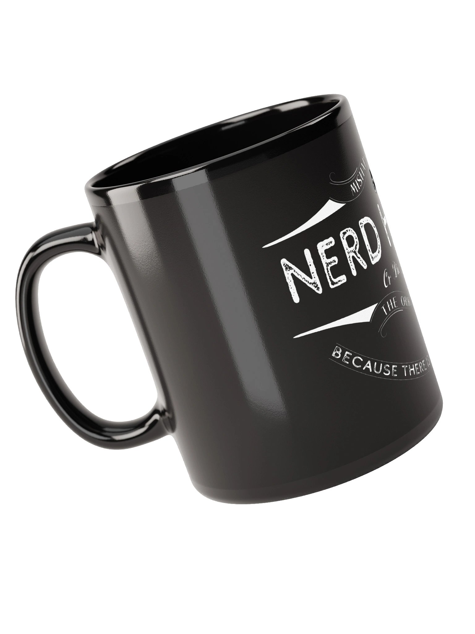 Nerd Harder or Die a n00b Mug (Black) product image (10)