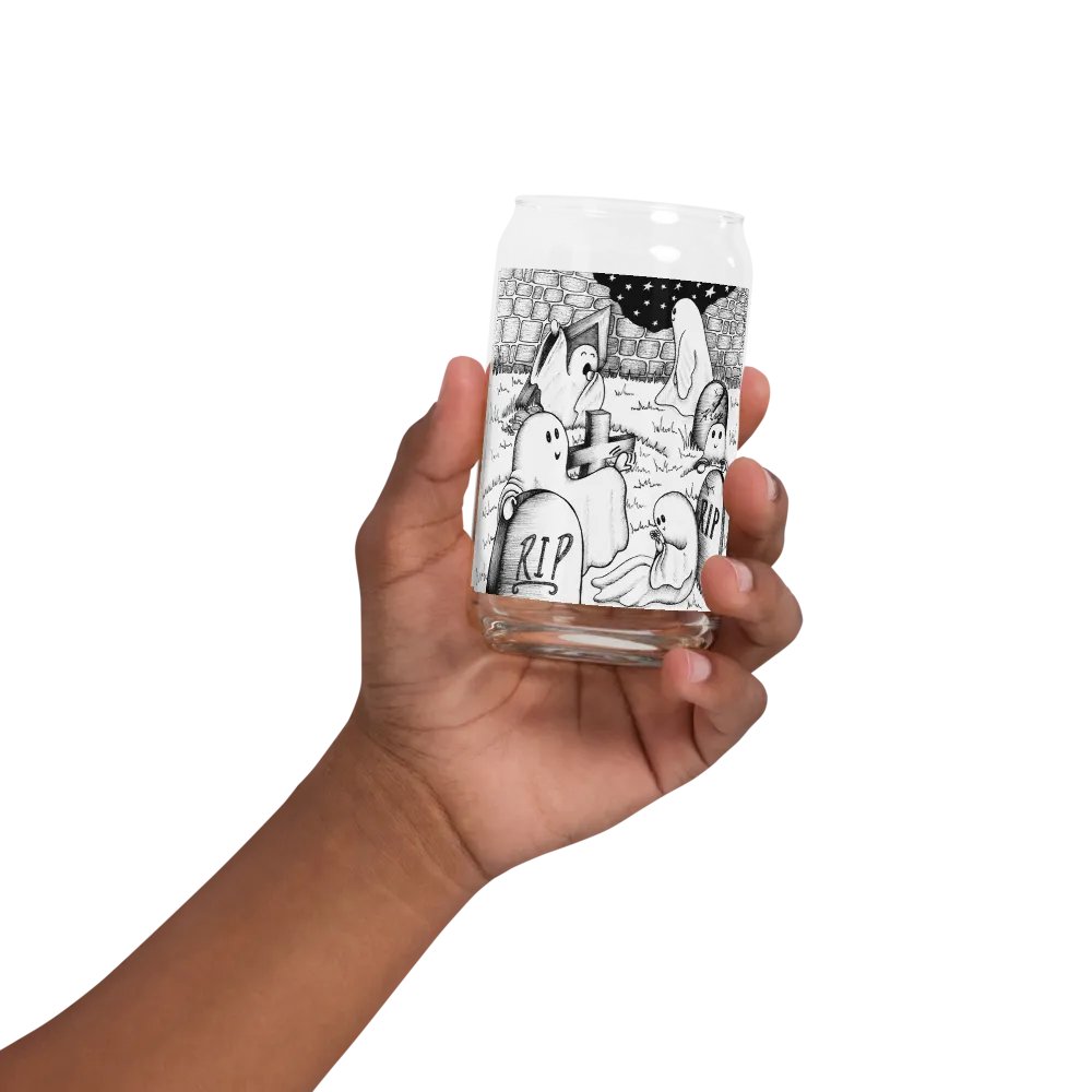 Graveyard Wake Up can-shaped glass product image (4)