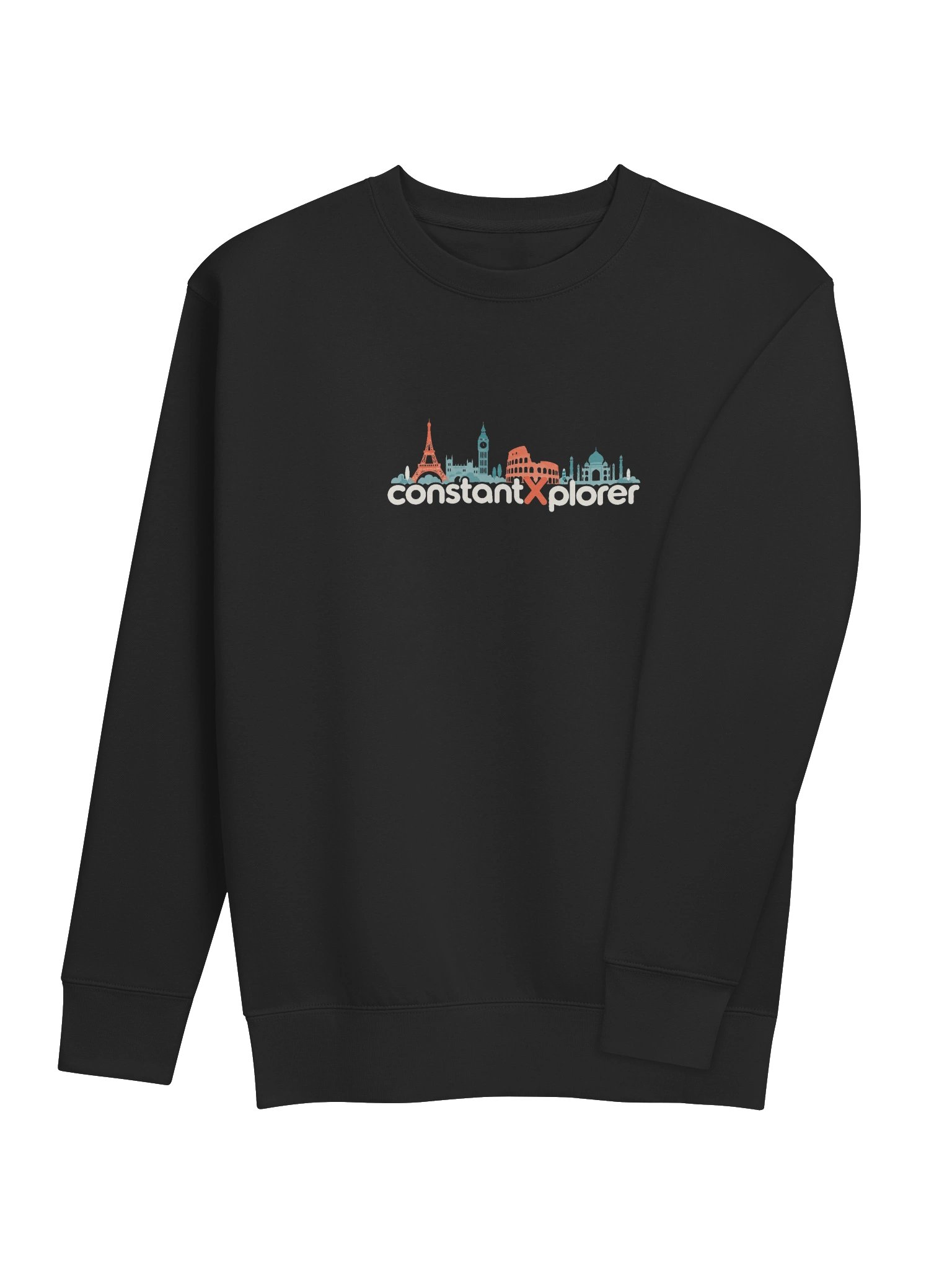 constantXplorer Crewneck Sweatshirt, Navy or Black, Big Skyline product image (7)