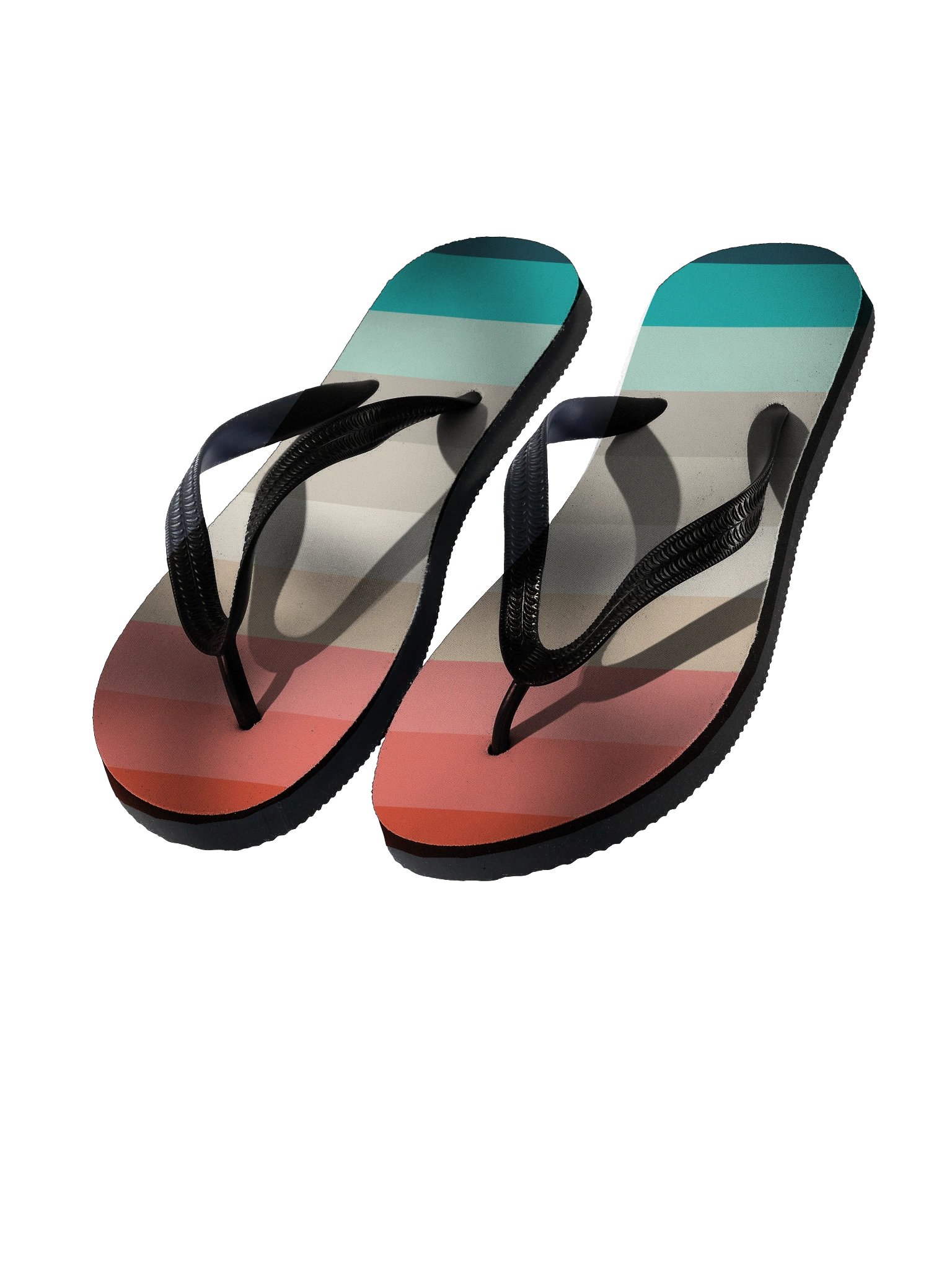 Retro Stripes Flip-Flops product image (1)