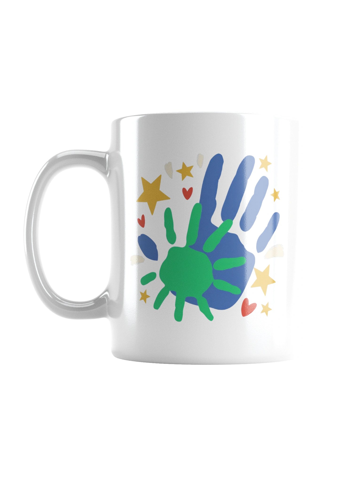 Dad and Me Heart Handprint Coffee Mug product image (2)