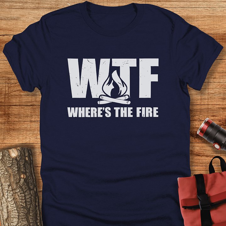 Where's the fire, Funny camping t-shirt, Unisex product image (1)