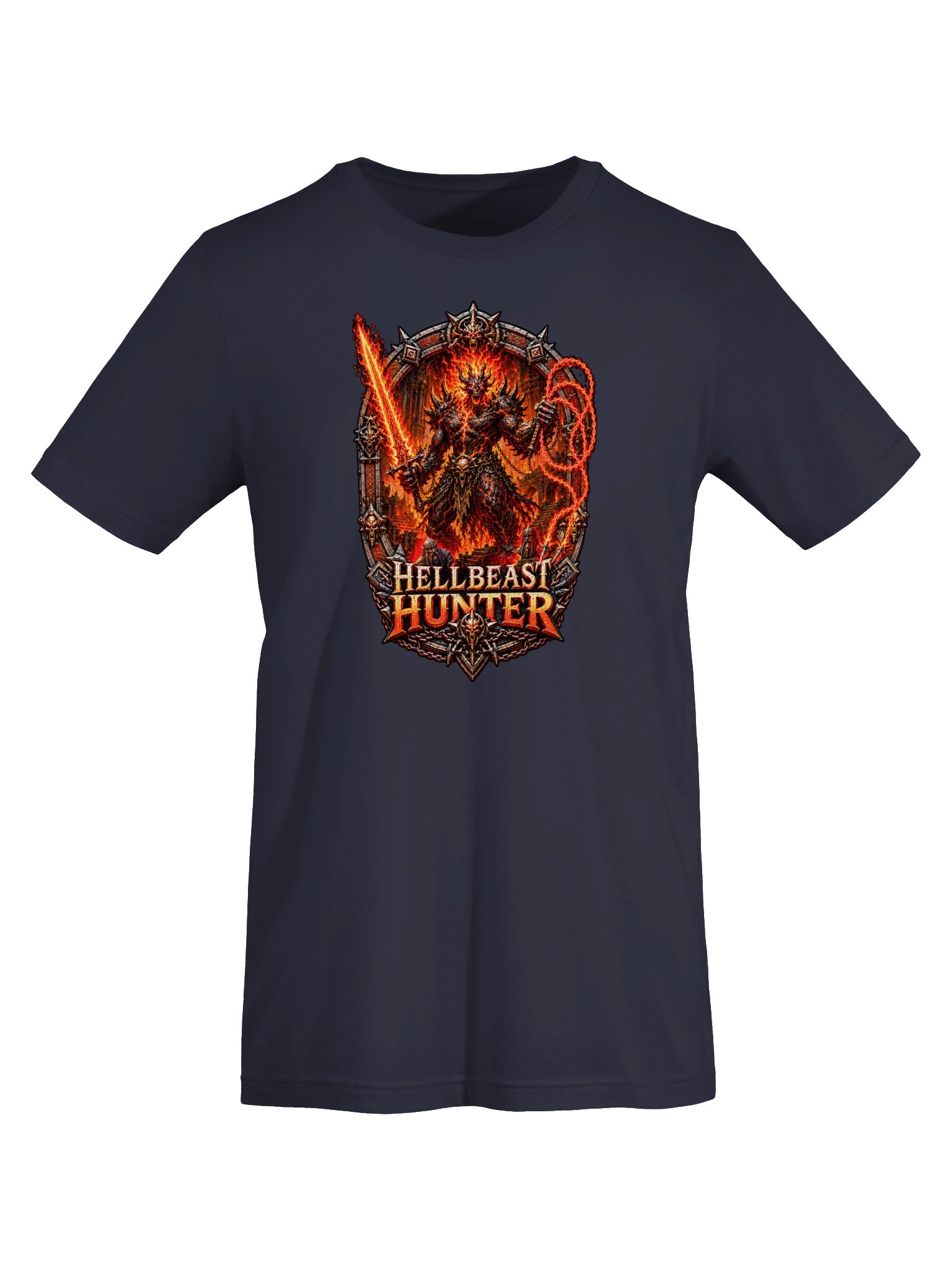 HELLBEAST HUNTER: Shadow & Flame | Dark Fantasy RPG T-Shirt product image (5)