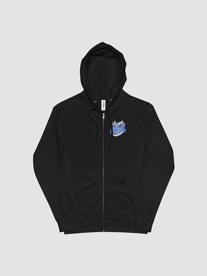 Angry Blue Dragon Fleece Zip Up Hoodie product image (1)