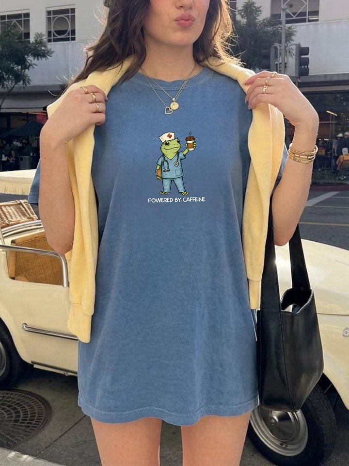 Nurse Frog Powered By Caffeine T-Shirt product image (5)