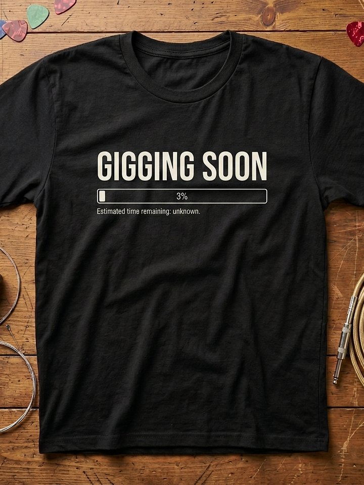 Gigging Soon Guitar T-Shirt product image (1)