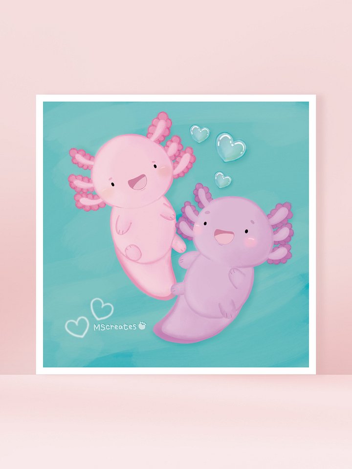 Axolotl Print product image (1)
