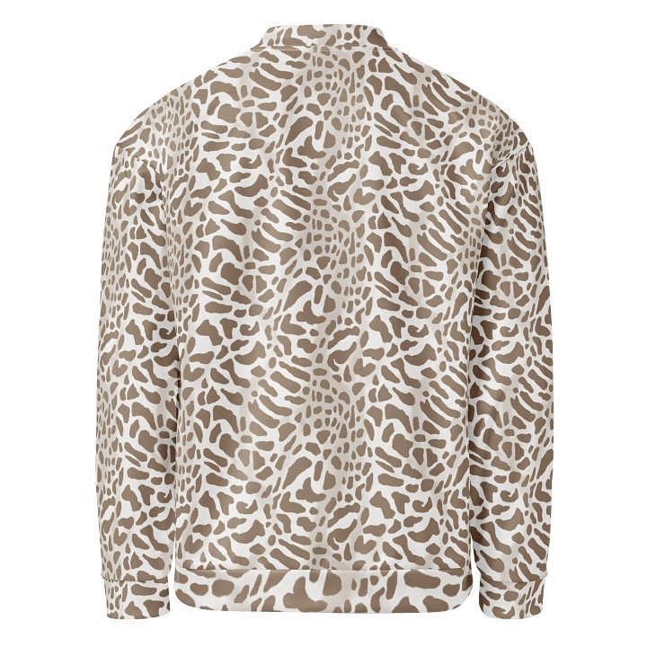 Cappuccino Giraffe Bomber Jacket product image (2)