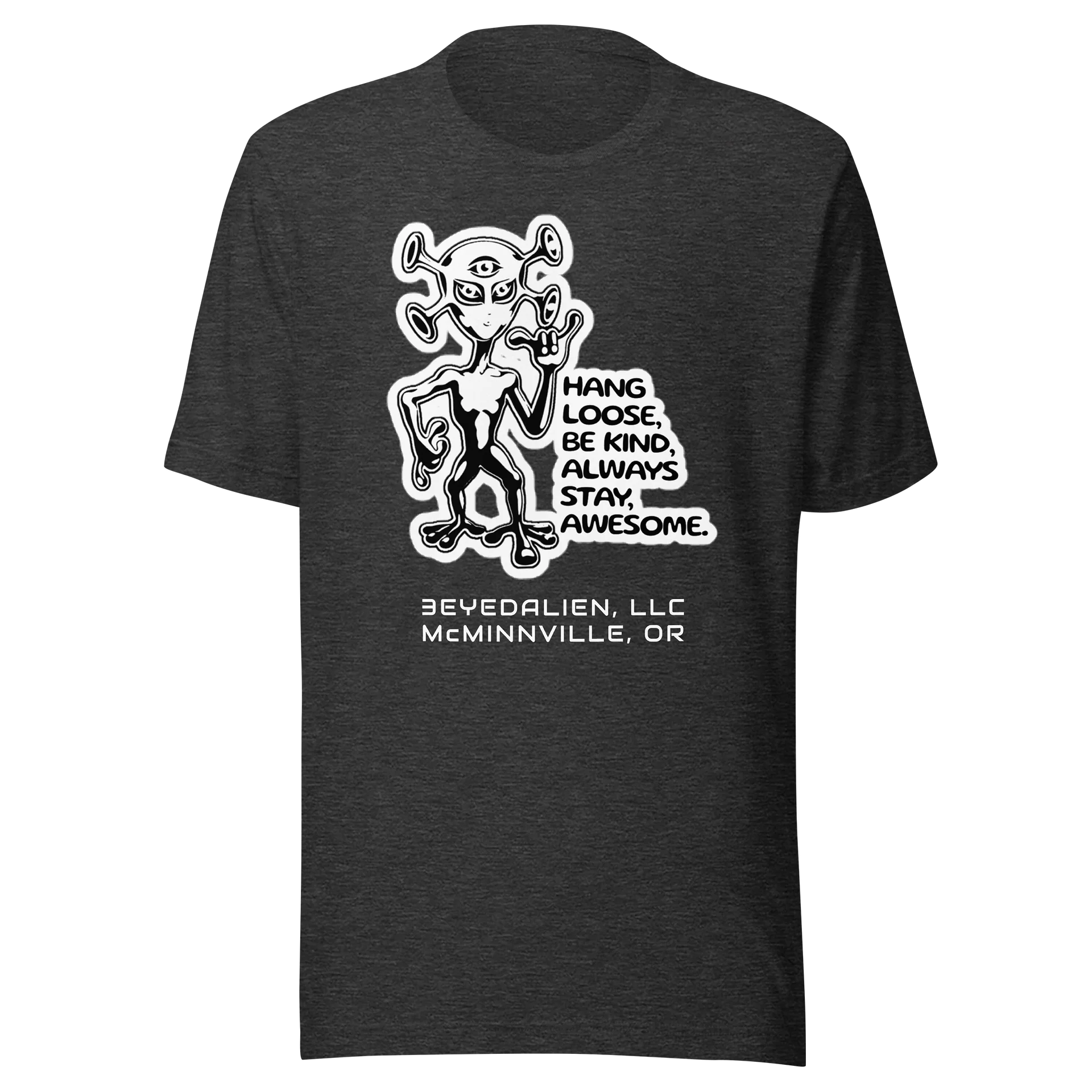 Hang Loose Work Smart - Alien Shaka Tee product image (2)