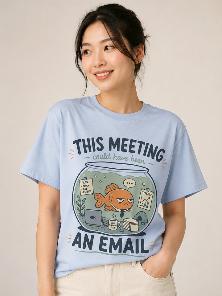 This Meeting Could Have Been an Email Funny Goldfish T-Shirt | Office Humor Tee product image (1)