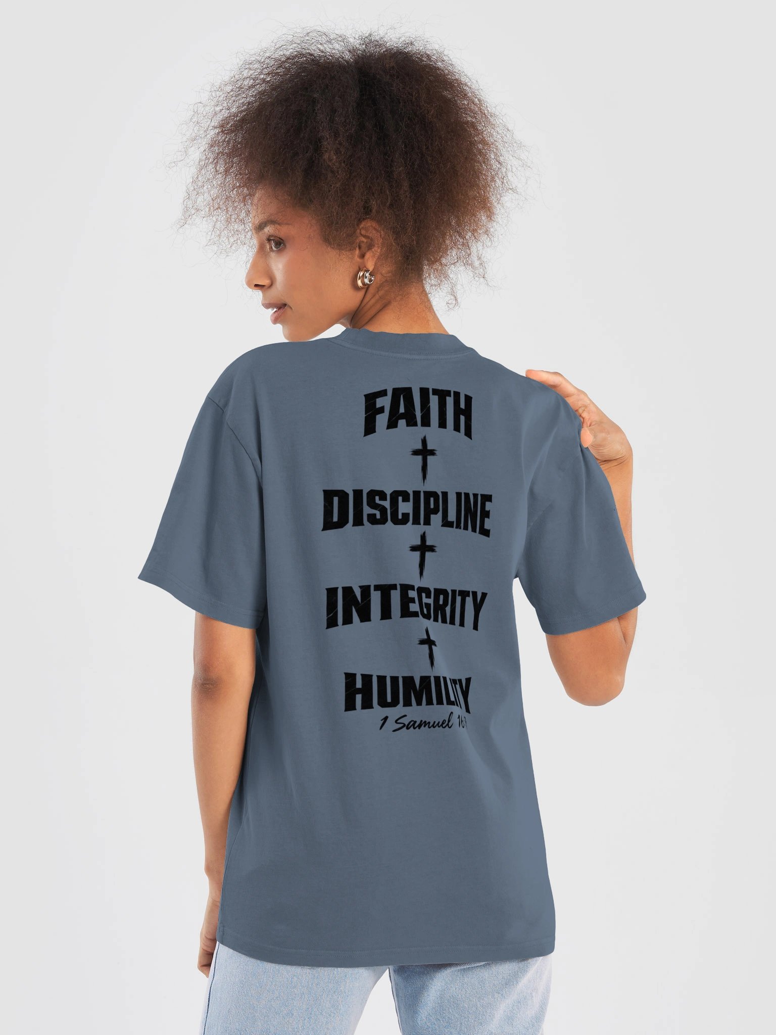 Strength Beyond Appearance Oversized Tee | 1 Samuel 16:7 product image (6)