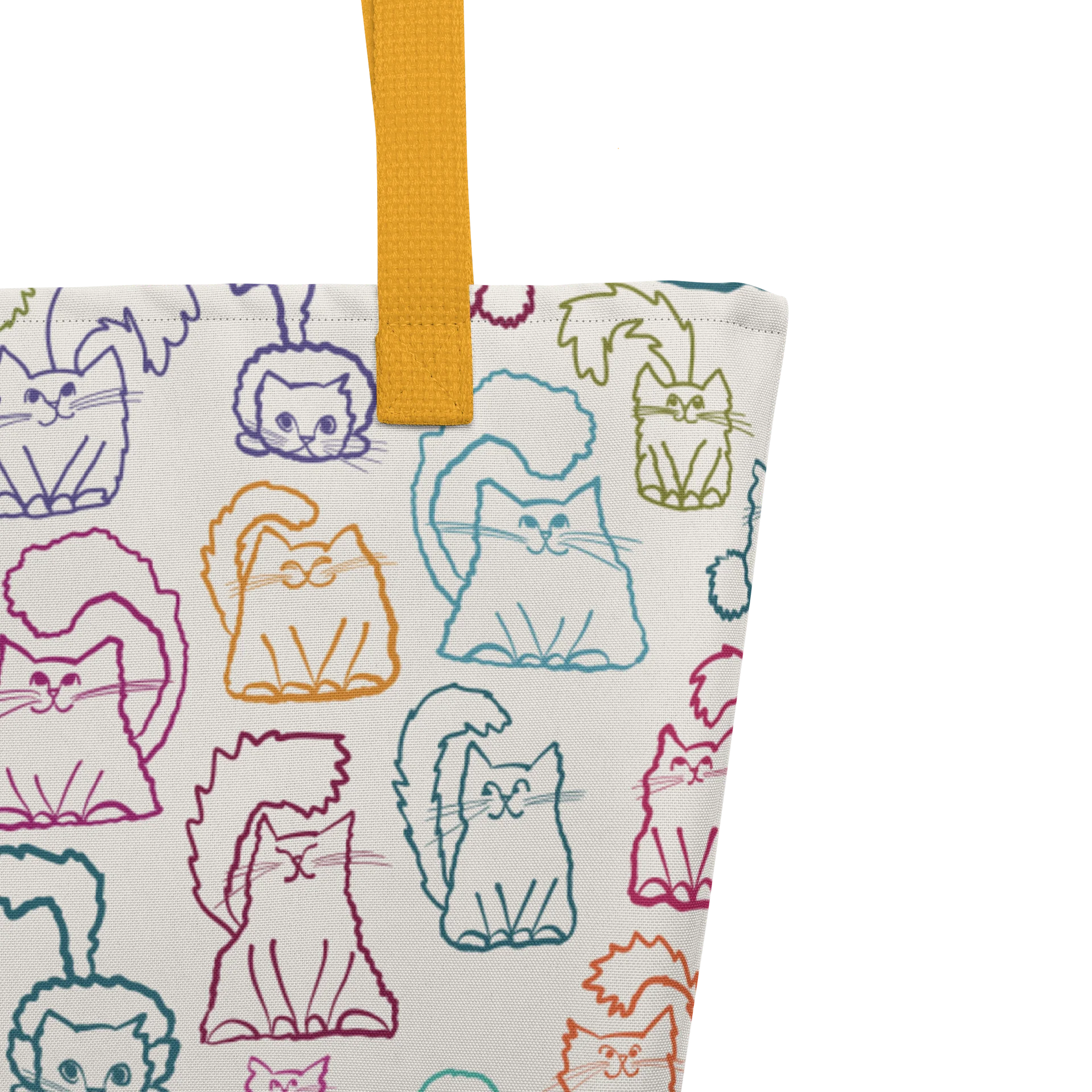 Sooo Many Cute Kitties Large Tote Bag product image (4)