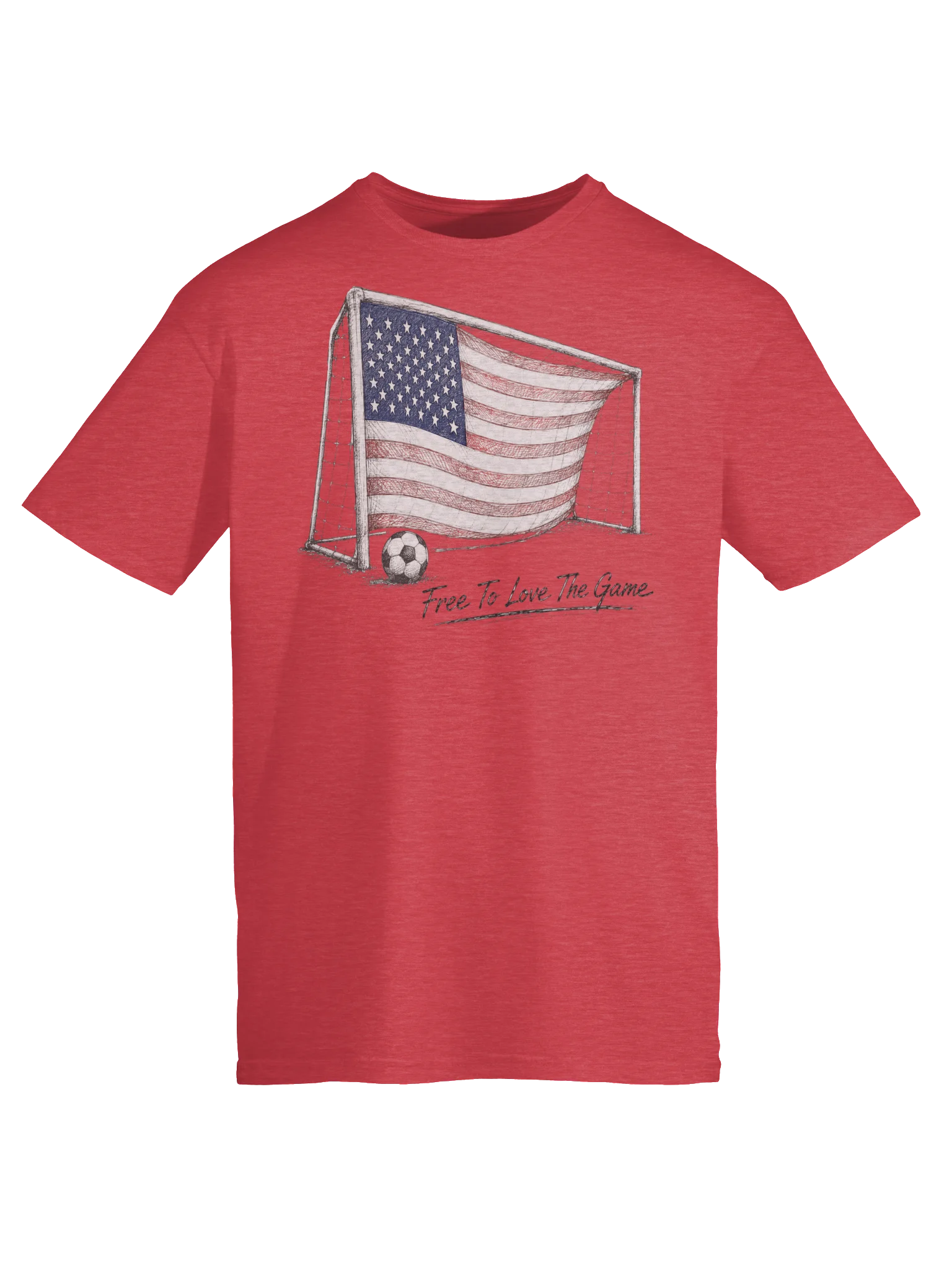 Free To Love The Game Soccer Tee product image (5)