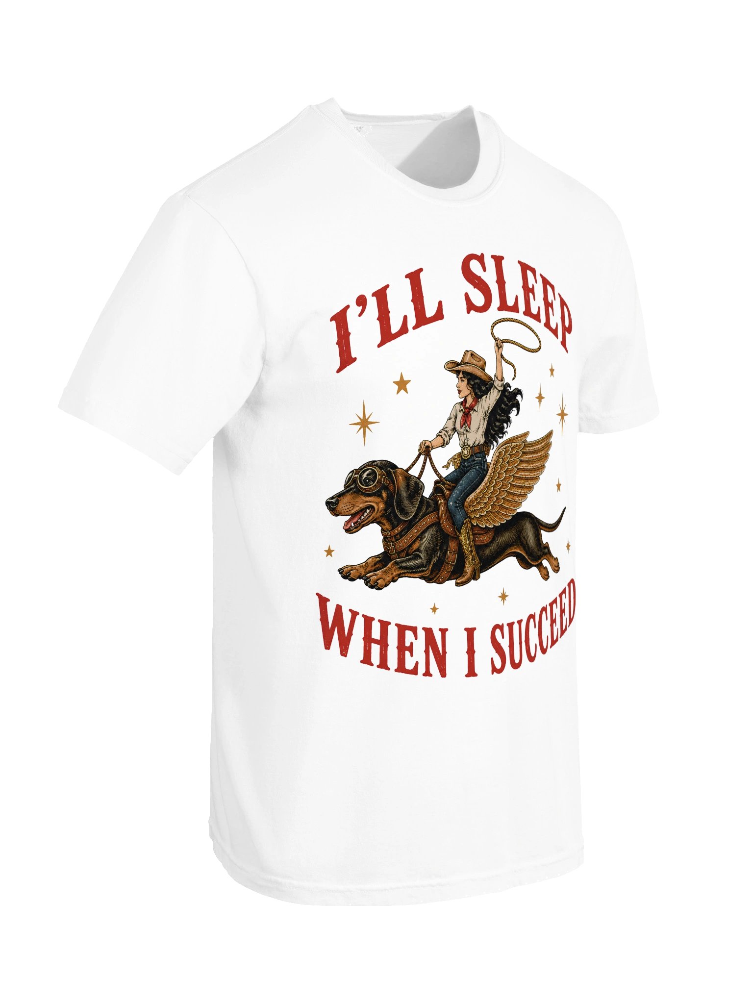 Flying Dachshund Western Tee product image (38)