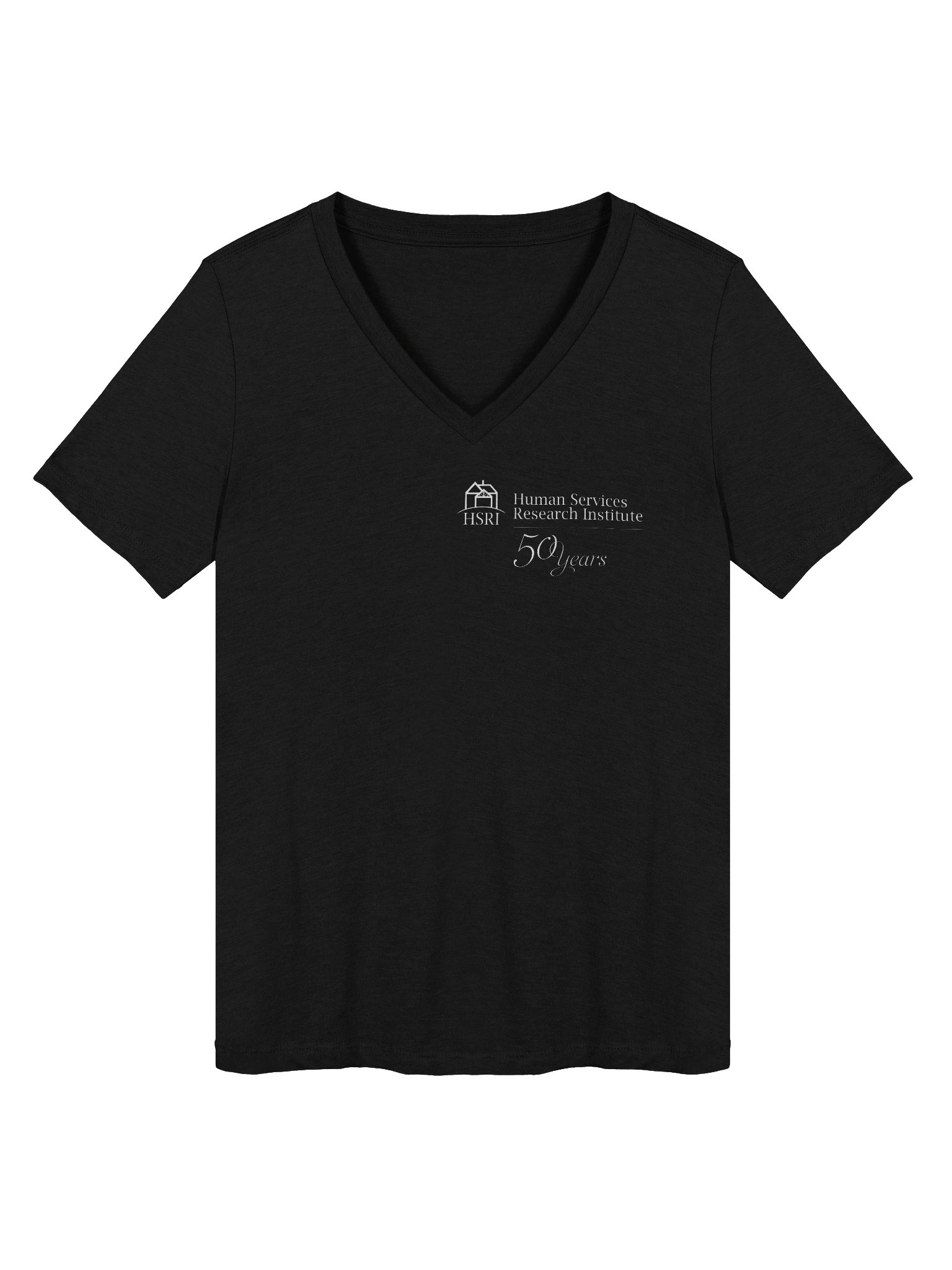 HSRI 50th Anniversary V-Neck T-Shirt - Black product image (1)