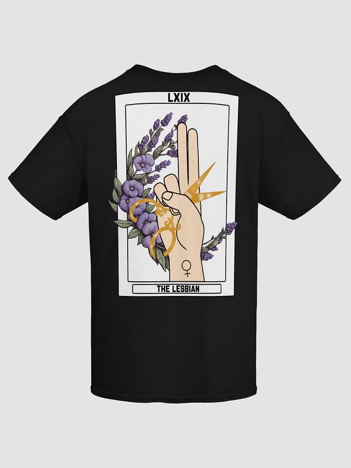 "The Lesbian" Tarot Card - T-Shirt (Black) product image (1)