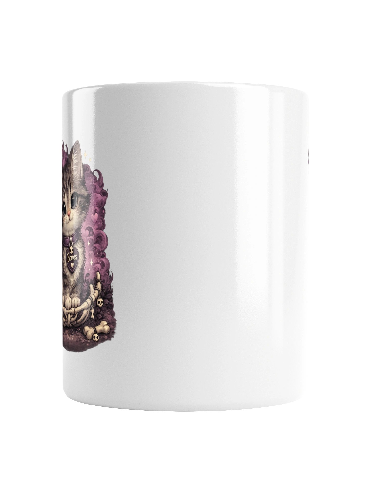 ''Bones the Cat'' White Glossy Mug product image (3)