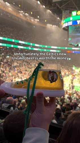 Yeah this thing absolutely rips, filled it with @samueladamsbeer GO CELTICS!!☘️☘️☘️

#boston #celtics #shoebeer
