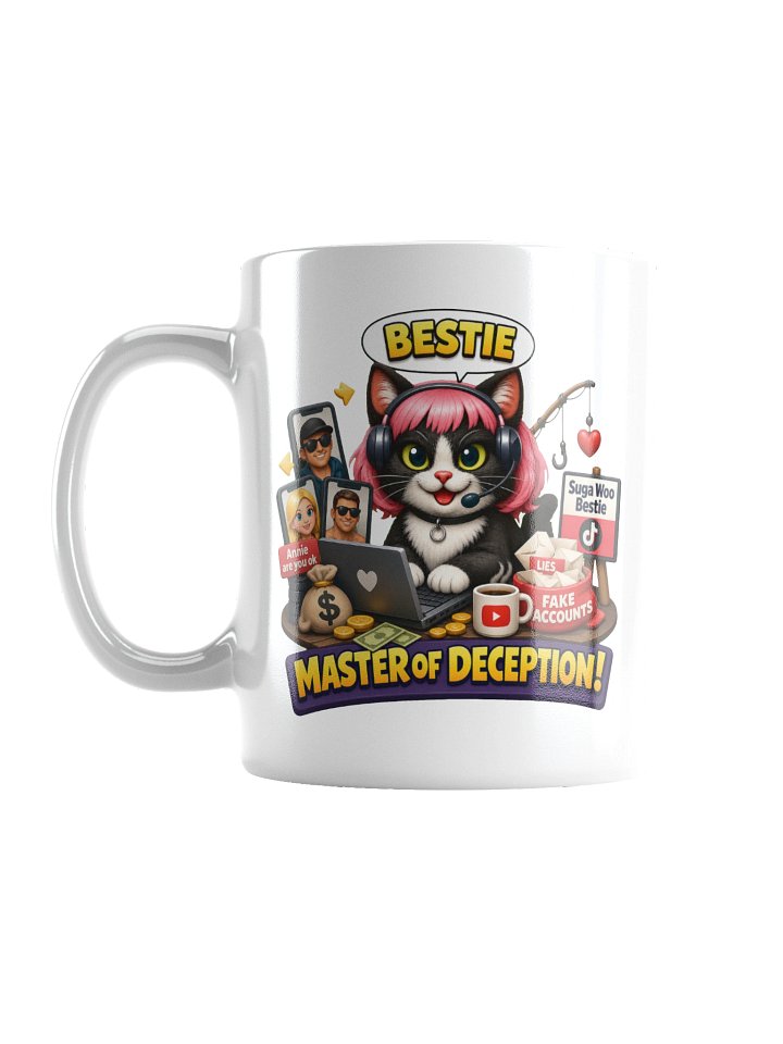 ''Master of Deception'' White Glossy Mug product image (1)