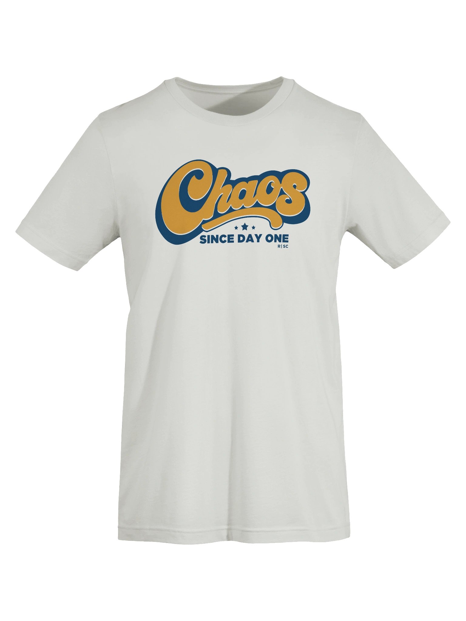 Chaos Since Day One T-shirt (Orange and Blue) product image (7)