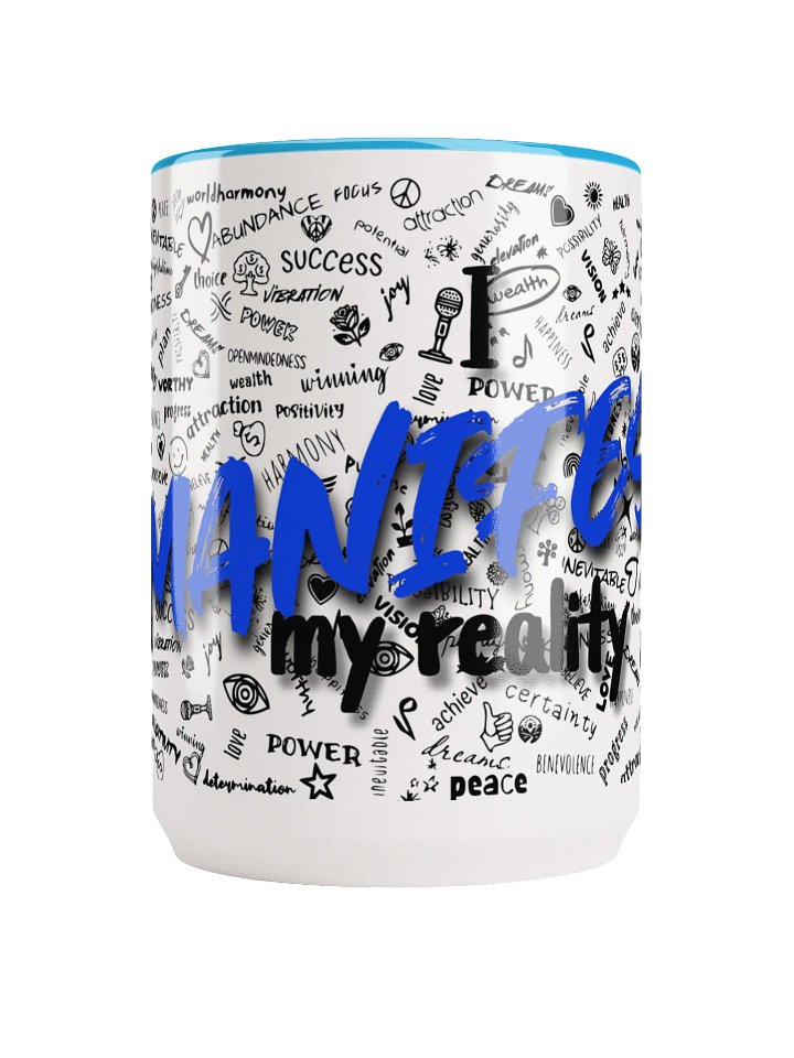 Manifest Your Reality Mug, Blue product image (1)