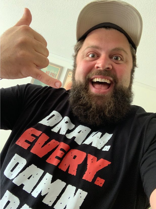 Draw. Every. Damn. Day. T-Shirt product image (1)