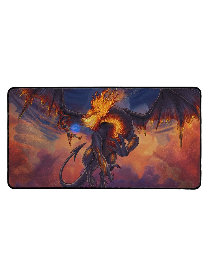 'Massive Dragon' Hand Drawn Playmat by DarkSideTokens! product image (1)