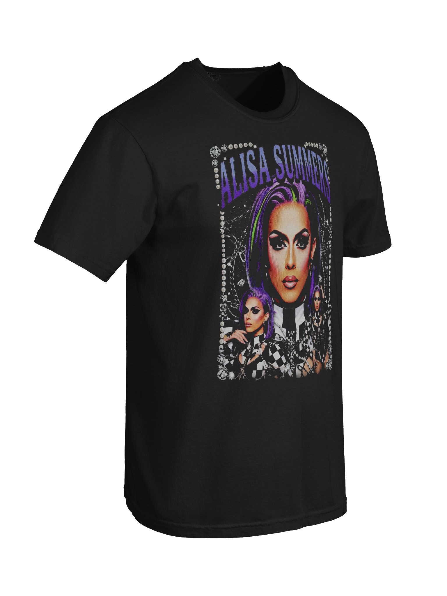 "Checkered Glam" Vintage Bootleg Tee product image (6)