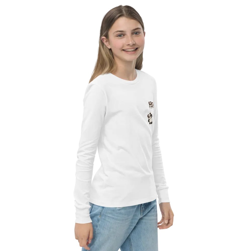 Pocket Of Pandas Youth Long Sleeve product image (4)