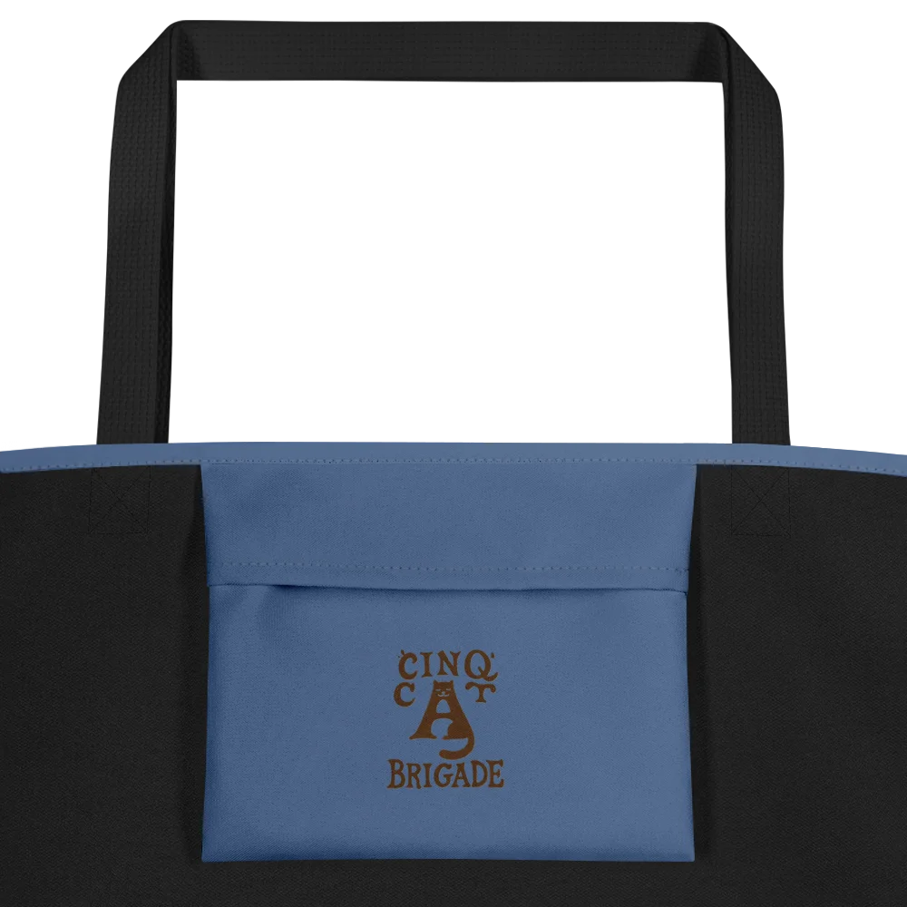 Cat brigade winter Large Tote Bag product image (2)