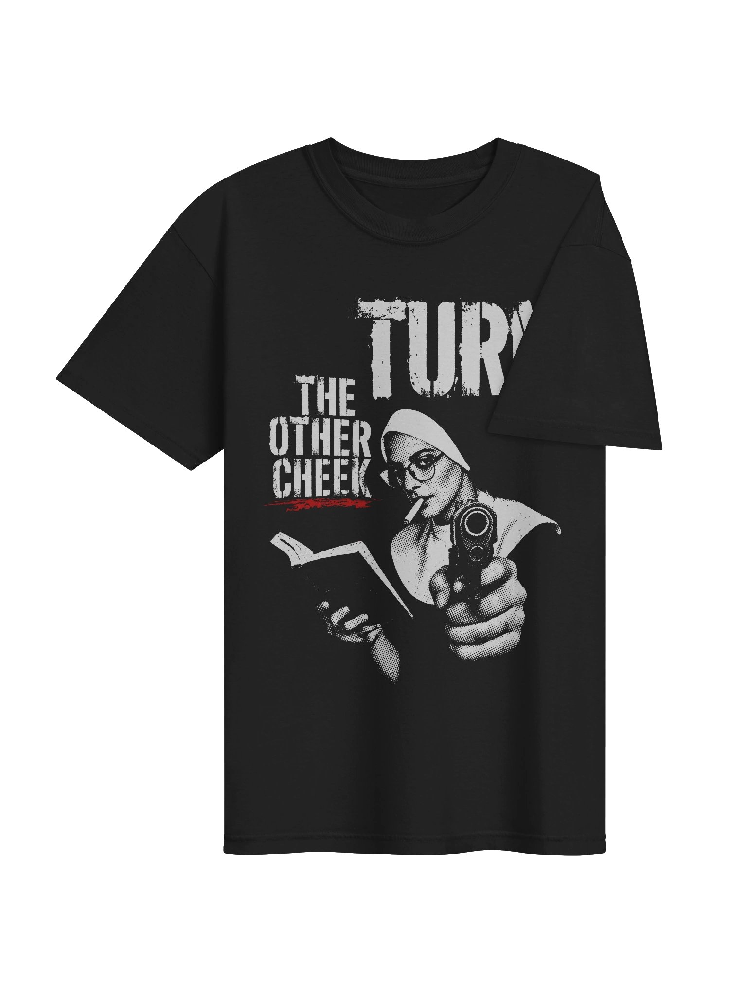 Turn the other cheek // Heavyweight Vintage Graphic Tee product image (5)