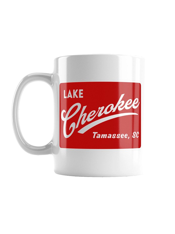 Lake Cherokee Ceramic Mug (Red Swoosh) product image (1)