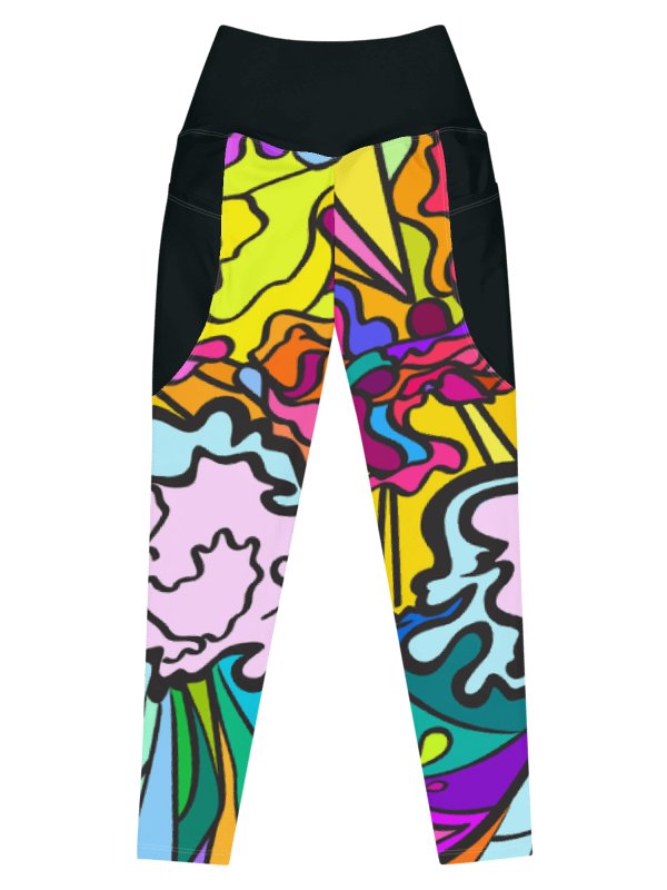 Vibrant Harmony All-Over Leggings - Wave at Sunset product image (11)