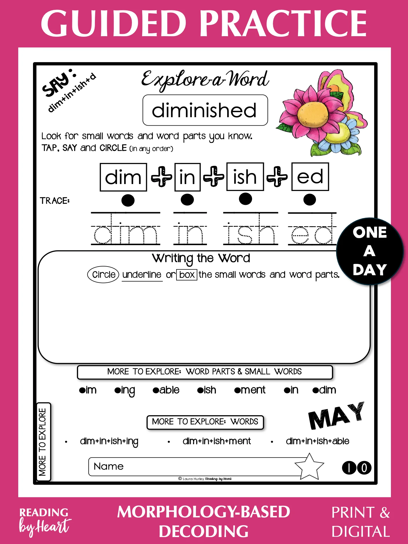 Multisyllabic Words: Guided Practice - May (Print & Digital) (Grades 4-8) product image (1)