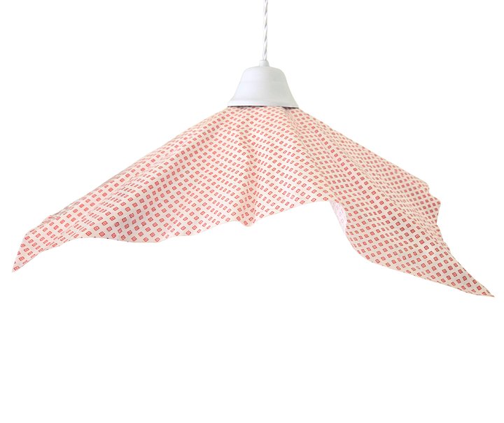 Geometric Red Diamond Pendant Light product image (1)